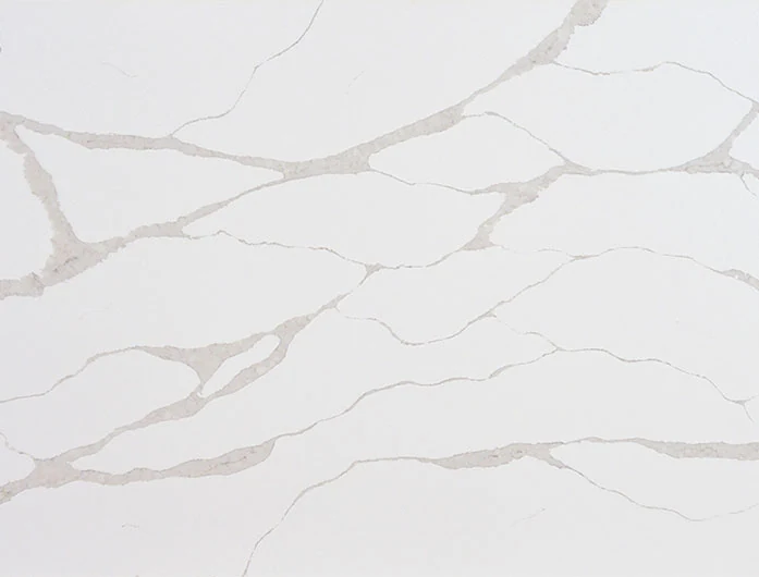 Calacatta zero silica quartz — surface pattern