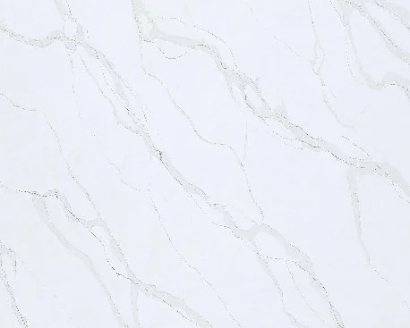 Golden Calacatta Zero Silica Quartz surface pattern