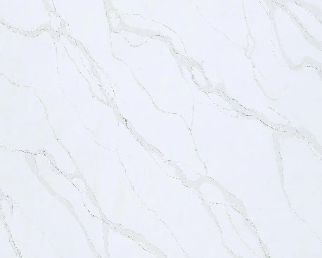 Golden Calacatta zero silica quartz — surface pattern