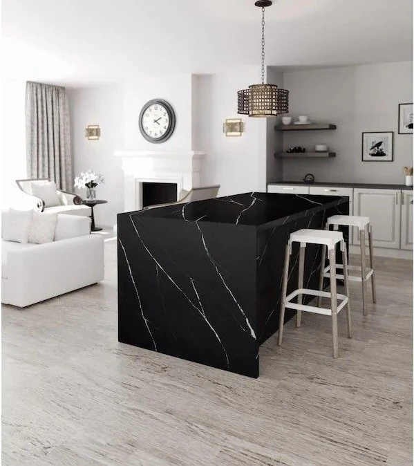 Picasso Marquina zero silica quartz — application 2
