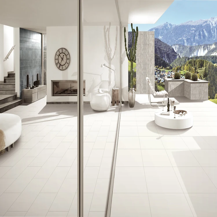 Pure White tiles shown in an interior application