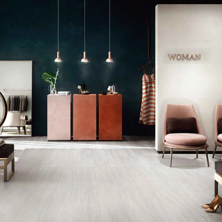 White tiles shown in an interior application